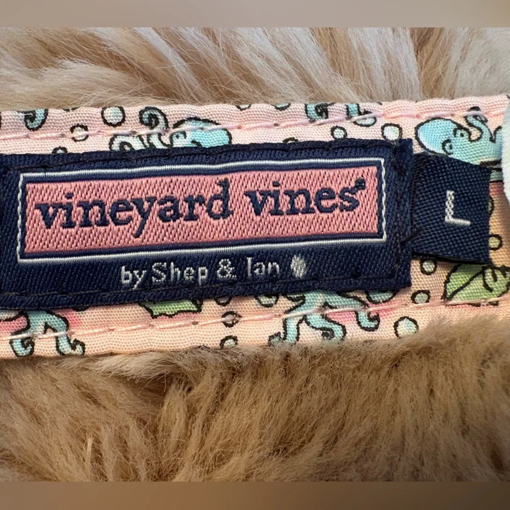 NWOT VINEYARD VINES Pink D-ring Octopus Shell Belt Girls Sz Large